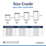 Quilted Curtains – Size Guide | Isla Edinburgh