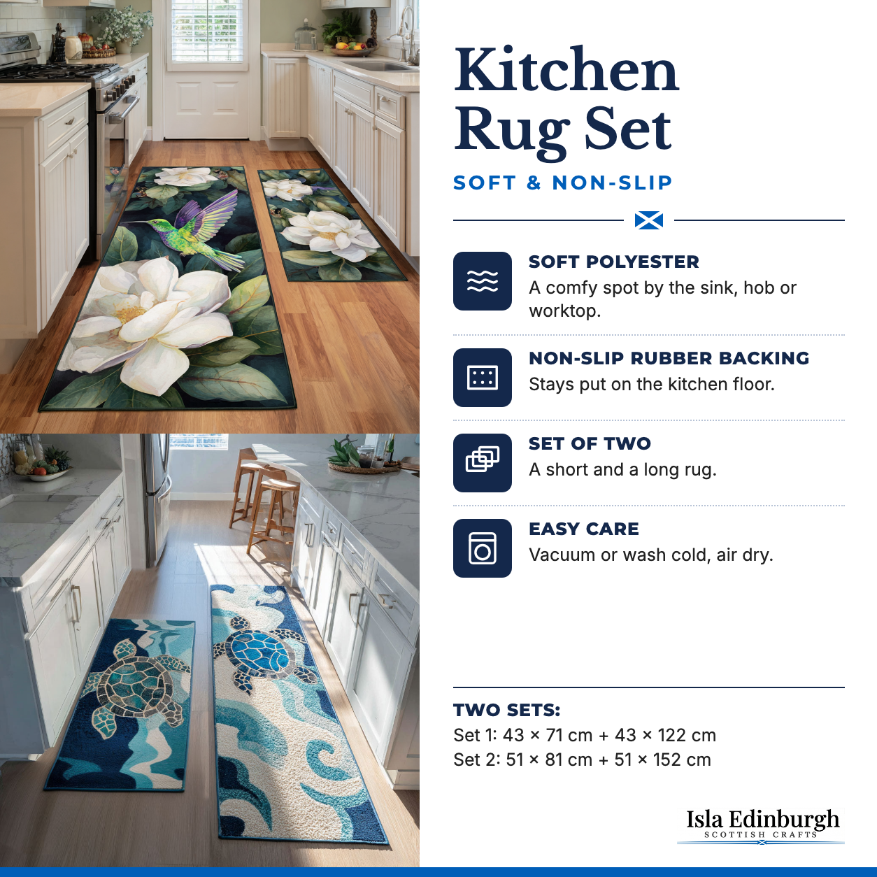 Non-Slip Kitchen Rug – Features | Isla Edinburgh
