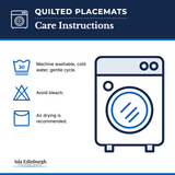 Quilted Placemats – Care Instructions | Isla Edinburgh