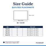 Quilted Placemats – Size Guide | Isla Edinburgh