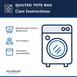 Quilted Tote Bag – Care Instructions | Isla Edinburgh