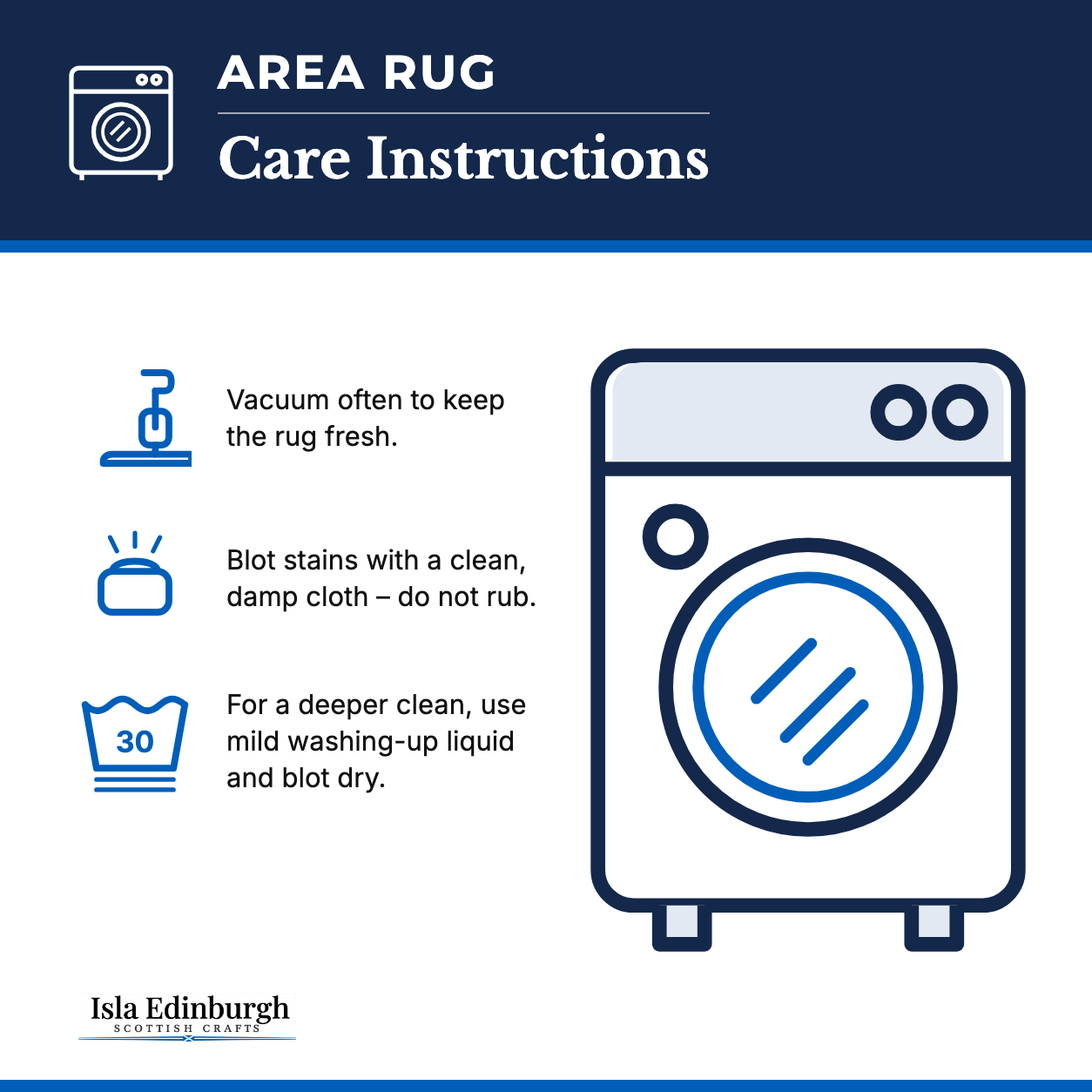 Area Rug – Care Instructions | Isla Edinburgh