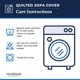 Quilted Sofa Cover – Care Instructions | Isla Edinburgh