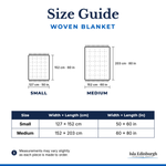 Woven Blanket – Size Guide | Isla Edinburgh
