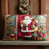 Padded Cushion Cover – Cosy Welcome from Santa