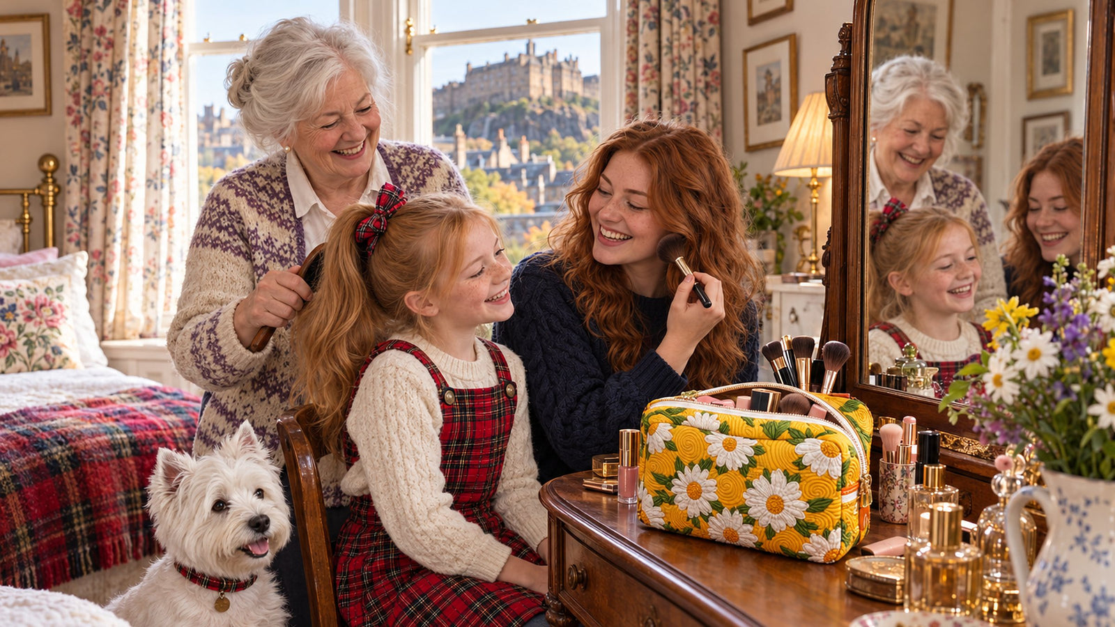 Cosmetic Bags – Granny Isla with her granddaughters Freya and Millie